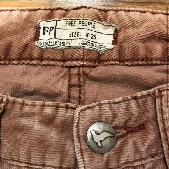 Dusty rose Free people corduroy skinny jeans - Picture 6 of 6